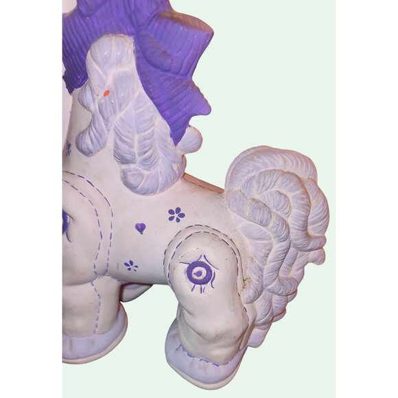 Vintage 1980s My Pretty Pony Figure With Purple Hair Handpainted - Picture 4 of 11